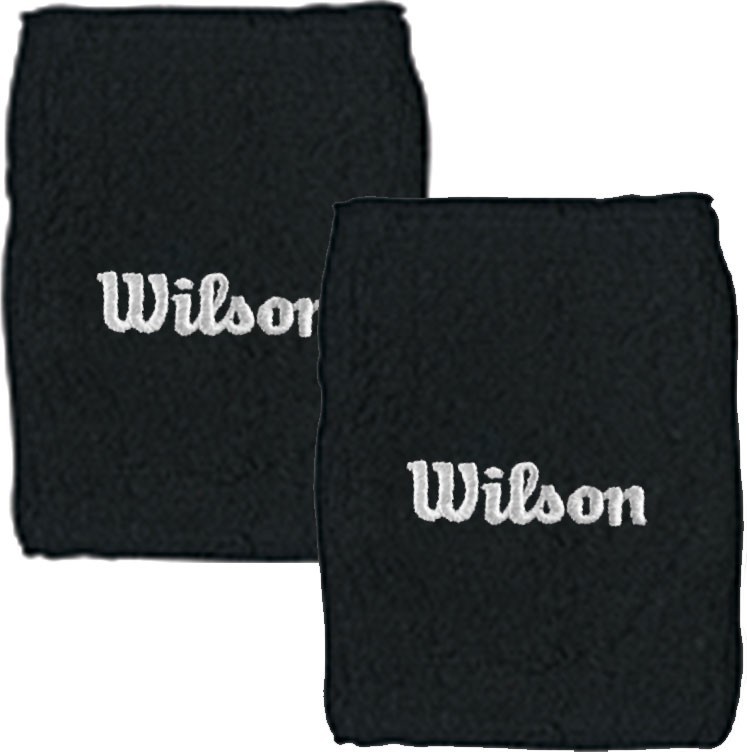 Potítka Wilson Double Wristband black / 2 kusy