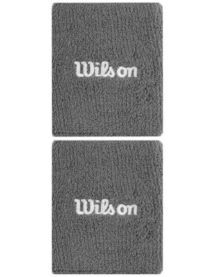 Potítka dvojitá Wilson Double Wristband grey / 2 kusy