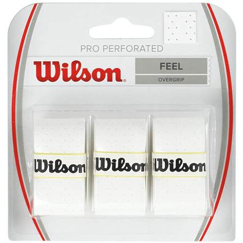 Omotávka Wilson Pro Perforated Overgrip white / 3 kusy