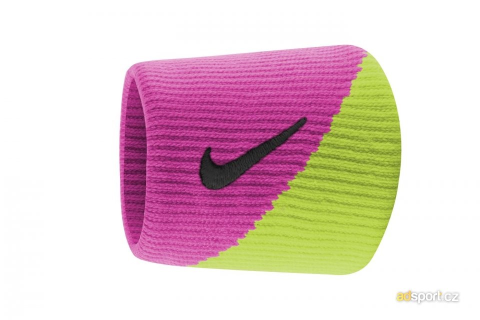 Potítka Nike Dri-Fit Wristbans 2.0 pink/yellow
