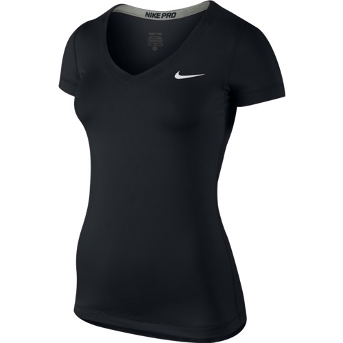 Dámské tričko Nike Pro SS V-Neck blackXS