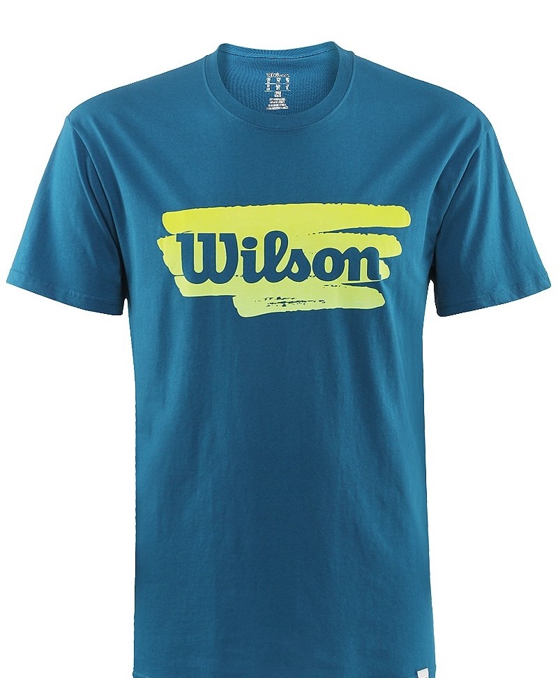 Pánské tenisové tričko Wilson Play Tennis Cotton new ultramarineS