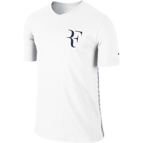 Pánské tenisové tričko Nike Roger Federer white/blackXS
