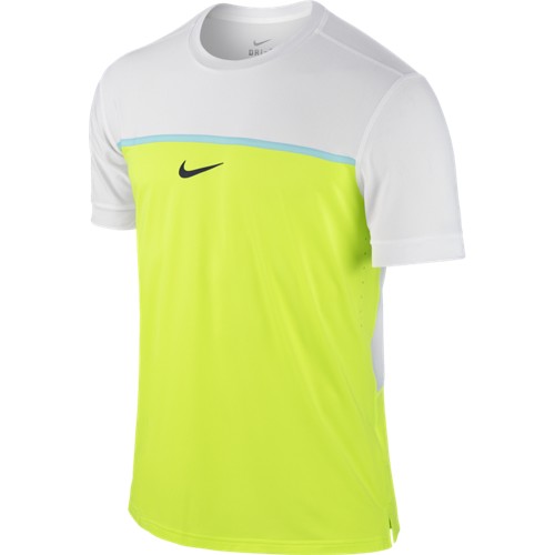 Pánské tenisové tričko Nike Challenger Premier Rafa Crew volt/white/copaS