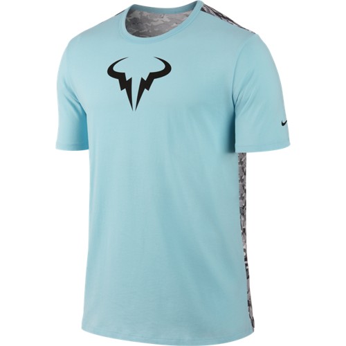 Pánské tenisové tričko Nike Rafa Crew copa/white/blackS