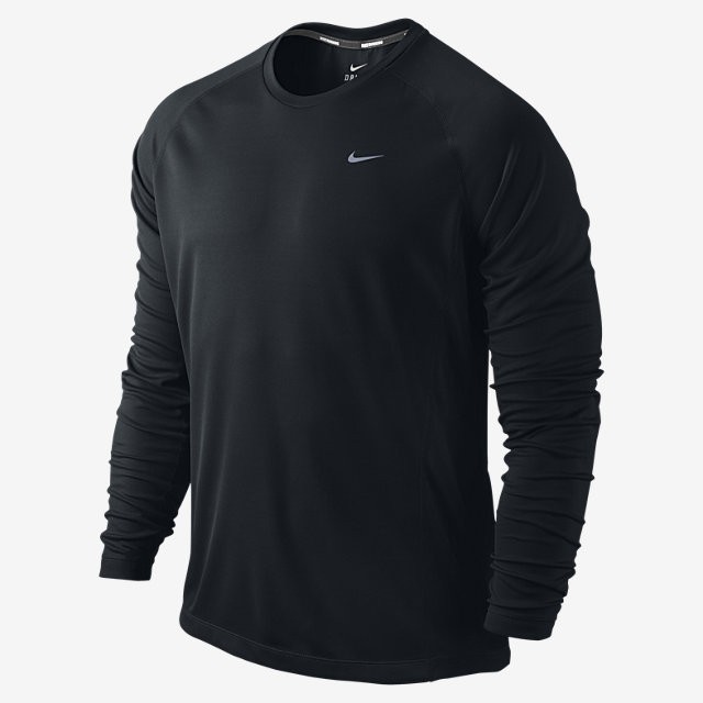 Pánské tričko Nike Mens Miler UV Team Long Sleeve navy blueXL
