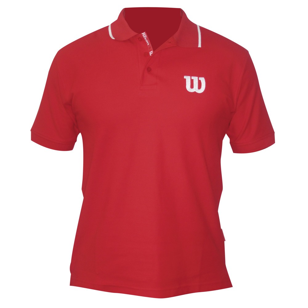 Pánské tenisové tričko Wilson Polo redL