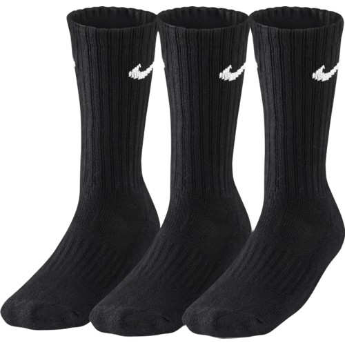 Pánské tenisové ponožky Nike Value Crew black / 3 páryM / EUR 38 - 42