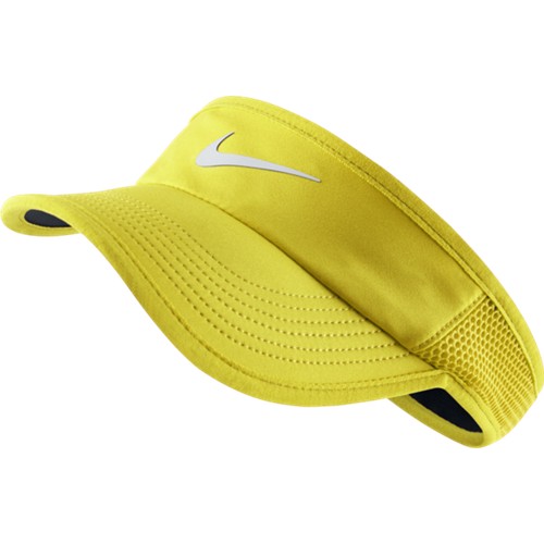 Dámský tenisový kšilt Nike Featherlight yellowS/M