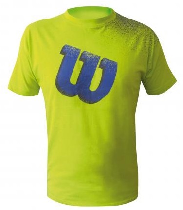 Pánské tenisové tričko Wilson Crew Fantasy yellowL