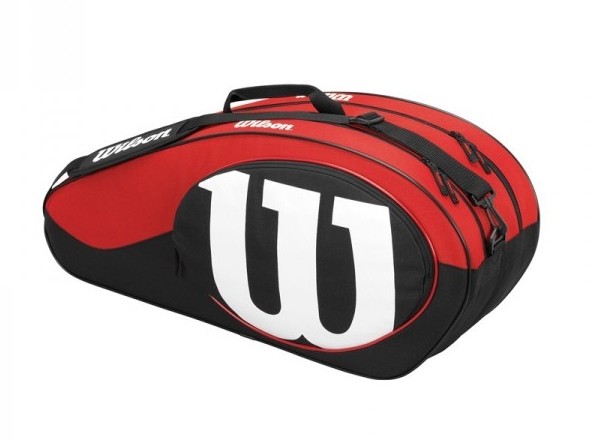 Tenisová taška Wilson Match II 6 black/red