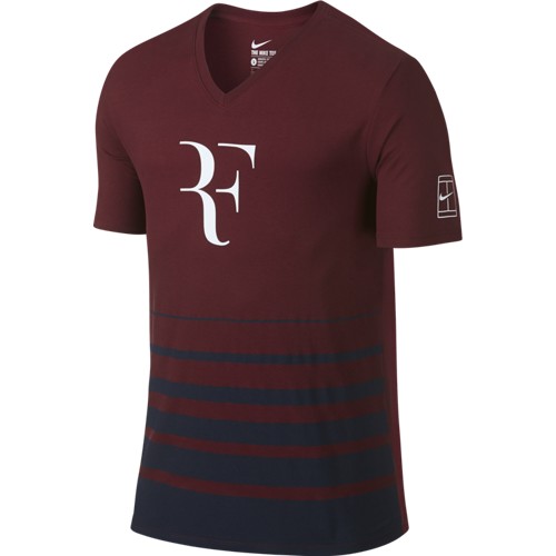 Pánské tenisové tričko Nike Roger Feder Team red/ obsidian/whiteS