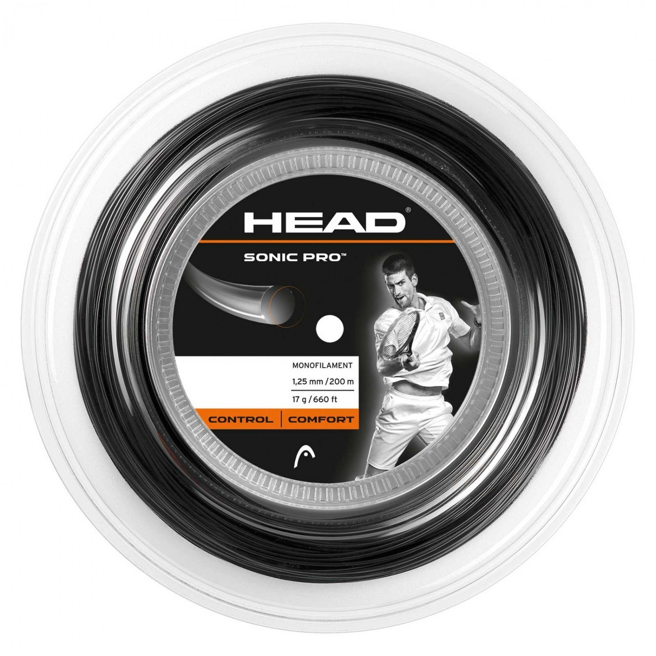 Tenisový výplet HEAD Sonic Pro 1.25 black 200 m