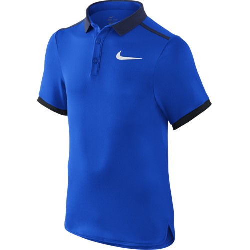 Chlapecké tenisové tričko Nike Advantage HYPER COBALT/MIDNIGHT NAVY/WHITE XL