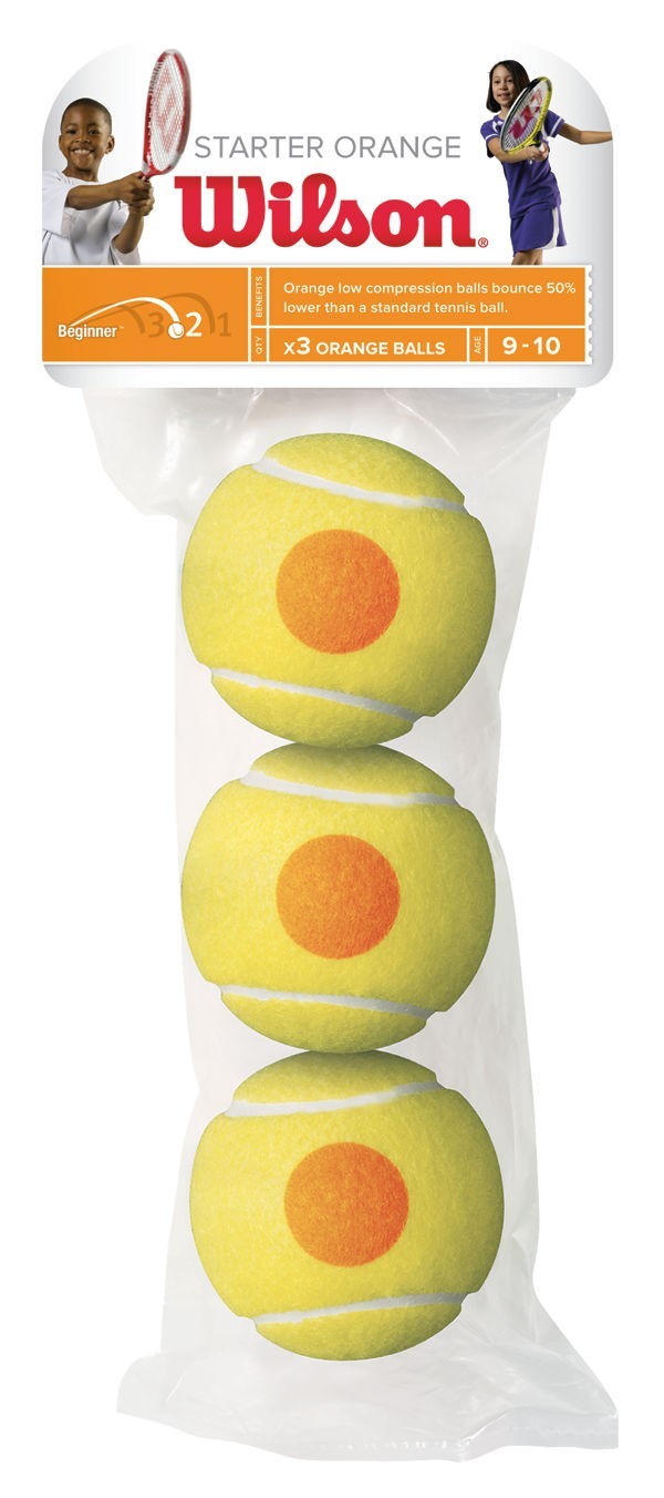 Tenisové míče Wilson Starter Orange / 3 kusy