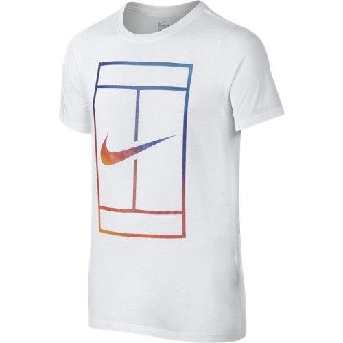 Chlapecké tenisové tričko Nike Tennis whiteM