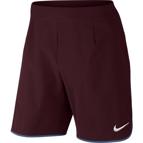 Pánské tenisové šortky Nike Court Flex 9" NIGHT MAROON/WHITE L