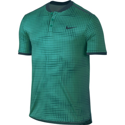 Pánské tenisové tričko Nike Court Advantage Polo RIO TEAL/MIDNIGHT TURQ/MIDNIGHT TURQ L