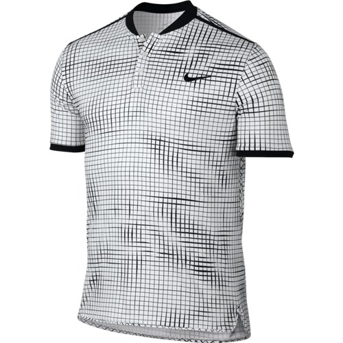Pánské tenisové tričko Nike Court Advantage Polo RIO WHITE/BLACKL