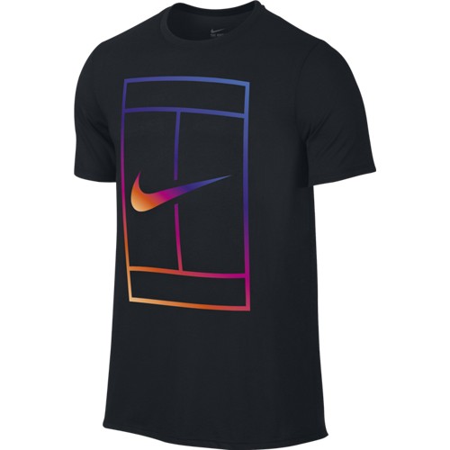 Pánské tenisové tričko Nike Irridescent Court BlackL