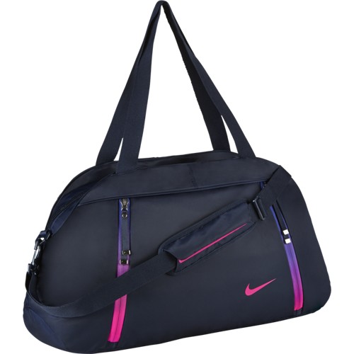 Dámská sportovní taška Nike Auralux Solid Club OBSIDIAN/OBSIDIAN/HYPER PINK