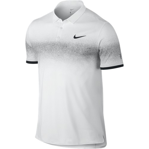 Pánské tenisové tričko Nike RF Advantage Polo WHITE/BLACK XS