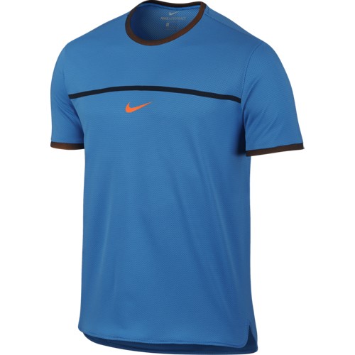 Pánské tenisové tričko Nike Rafa Challenger Premier LT PHOTO BLUE/TOTAL ORANGE/TOTAL ORANGE L