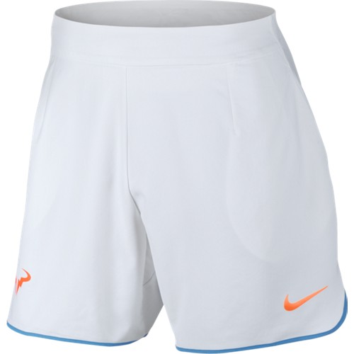 Pánské tenisové šortky Nike Flex Rafa Gladiator WHITE/LT PHOTO BLUE/TOTAL ORANGE S