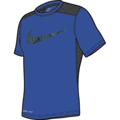 Chlapecké tričko Nike Dry SS Legacy GFX GAME ROYAL/ANTHRACITE XL