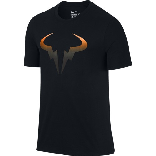 Pánské tenisové tričko Nike Rafa Pop BLACK/OrangeS