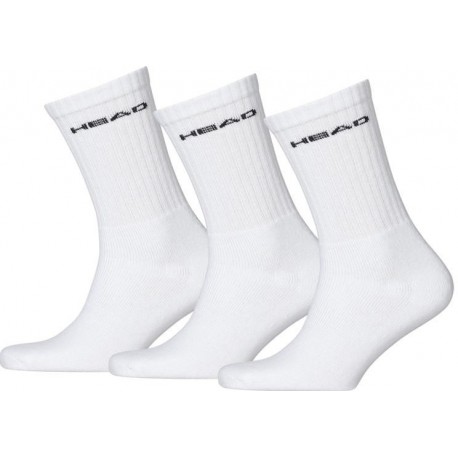 Pánské tenisové ponožky Head Crew bílé  3 ks