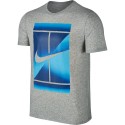 Pánské tenisové tričko Nike DRY GREY BLUE