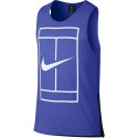 Pánské tenisové tričko NikeCourt Dry PARAMOUNT BLUE/WHITE