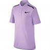 Chlapecké tenisové tričko Nike Advantage Tennis Polo VIOLET MIST/BLACK