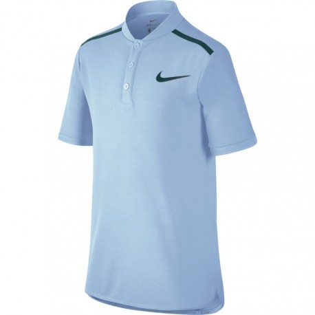 Chlapecké tenisové tričko Nike Advantage Tennis Polo  HYDROGEN BLUE/BLACK