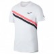Clapecké tenisové tričko Nike Dry RF WHITE/LAVA GLOW
