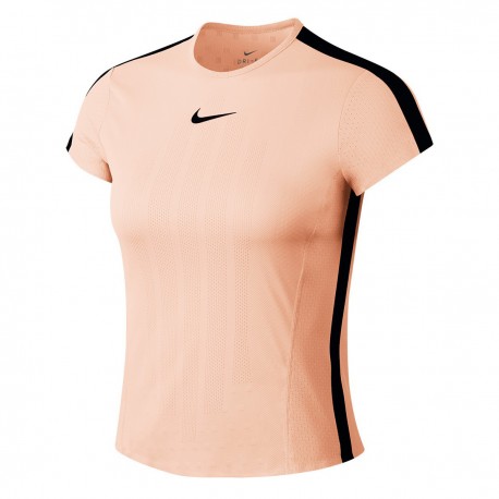 Dámské tenisové tričko Nike Zoonal Cooling CRIMSON TINT/BLACK