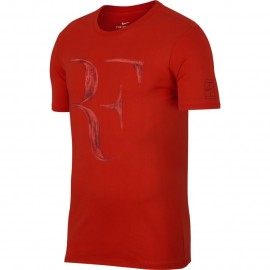 Tenisové tričko Nike RF junior RED