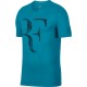 Pánské tenisové tričko Nike RF NEO TURQ/BLACK