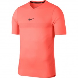 Pánské tenisové tričko Nike Aero Rafa HYPER CRIMSON