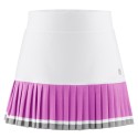Dívčí tenisová sukně Poivre Blanc white/sakura pink