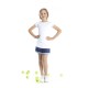Dívčí tenisová sukně Poivre Blanc white/sakura pink