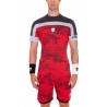 Pánské tenisové tričko Hydrogen Tech Camo Red/Grey