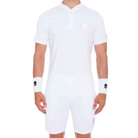 Pánské tenisové tričko Hydrogen Wimbledon Serafino white