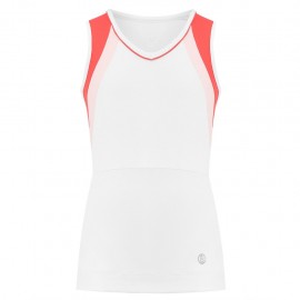 Dívčí tenisové tričko Poivre Blanc Tank white red