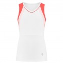 Dívčí tenisové tričko Poivre Blanc Tank white red