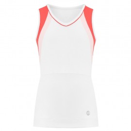 Dívčí tenisové tričko Poivre Blanc Tank white red