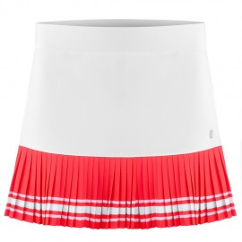 Dívčí tenisová sukně Poivre Blanc white red
