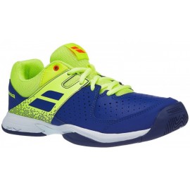 Tenisová obuv Babolat Pulsion clay junior  Blue/fluo aero